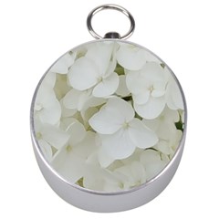 Hydrangea Flowers Blossom White Floral Elegant Bridal Chic Silver Compasses