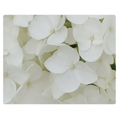 Hydrangea Flowers Blossom White Floral Elegant Bridal Chic Double Sided Flano Blanket (medium)  by yoursparklingshop