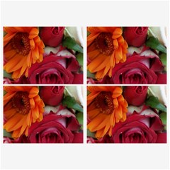 Floral Photography Orange Red Rose Daisy Elegant Flowers Bouquet Belt Buckles