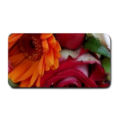 Floral Photography Orange Red Rose Daisy Elegant Flowers Bouquet Medium Bar Mats