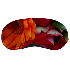 Floral Photography Orange Red Rose Daisy Elegant Flowers Bouquet Sleeping Masks