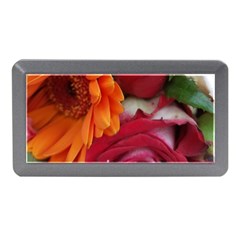 Floral Photography Orange Red Rose Daisy Elegant Flowers Bouquet Memory Card Reader (mini) by yoursparklingshop