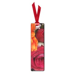 Floral Photography Orange Red Rose Daisy Elegant Flowers Bouquet Small Book Marks by yoursparklingshop