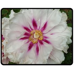 Floral Soft Pink Flower Photography Peony Rose Fleece Blanket (medium)  by yoursparklingshop