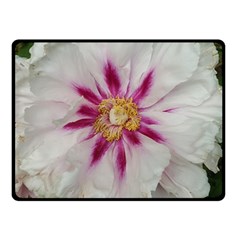 Floral Soft Pink Flower Photography Peony Rose Fleece Blanket (small) by yoursparklingshop