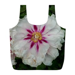 Floral Soft Pink Flower Photography Peony Rose Full Print Recycle Bags (L) 