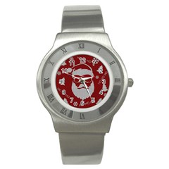 Ugly Christmas Sweater Stainless Steel Watch by Valentinaart