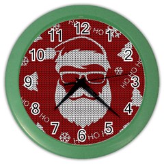 Ugly Christmas Sweater Color Wall Clocks by Valentinaart