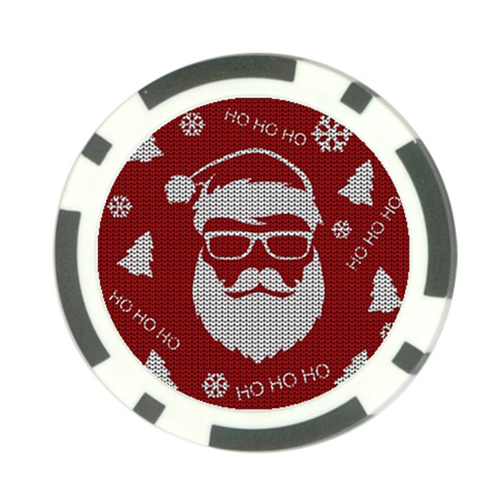 Ugly Christmas Sweater Poker Chip Card Guard