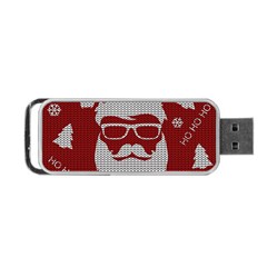 Ugly Christmas Sweater Portable Usb Flash (two Sides) by Valentinaart