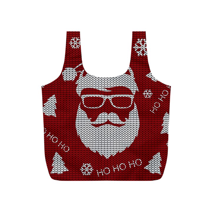 Ugly Christmas Sweater Full Print Recycle Bags (S) 