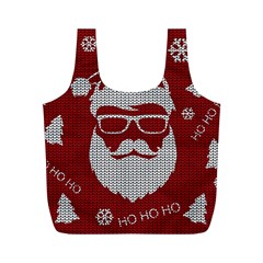 Ugly Christmas Sweater Full Print Recycle Bags (m)  by Valentinaart