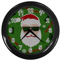 Ugly Christmas Sweater Wall Clocks (black) by Valentinaart