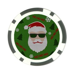 Ugly Christmas Sweater Poker Chip Card Guard by Valentinaart