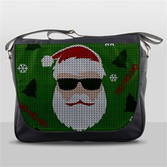 Ugly Christmas Sweater Messenger Bags by Valentinaart