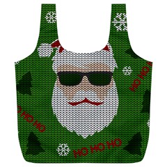 Ugly Christmas Sweater Full Print Recycle Bags (l)  by Valentinaart