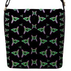 Fishes Talking About Love And Stuff Flap Messenger Bag (s) by pepitasart