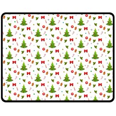 Christmas Pattern Fleece Blanket (medium)  by Valentinaart