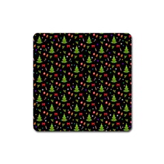 Christmas Pattern Square Magnet by Valentinaart