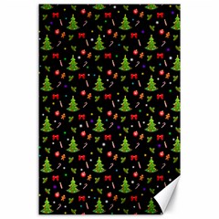 Christmas Pattern Canvas 24  X 36  by Valentinaart