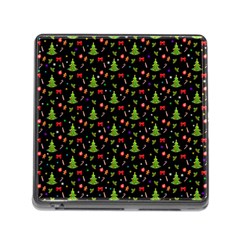 Christmas Pattern Memory Card Reader (square) by Valentinaart