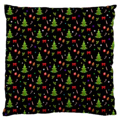 Christmas Pattern Large Cushion Case (one Side) by Valentinaart