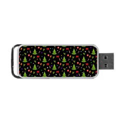 Christmas Pattern Portable Usb Flash (one Side) by Valentinaart