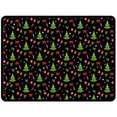 Christmas Pattern Double Sided Fleece Blanket (large)  by Valentinaart