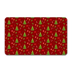 Christmas Pattern Magnet (rectangular) by Valentinaart