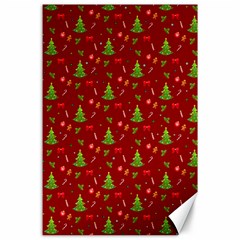 Christmas pattern Canvas 24  x 36 