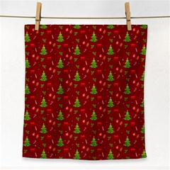 Christmas Pattern Face Towel by Valentinaart