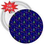 Christmas pattern 3  Buttons (100 pack)  Front