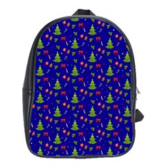 Christmas Pattern School Bag (large) by Valentinaart