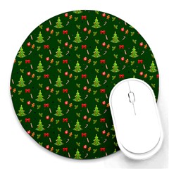 Christmas Pattern Round Mousepads