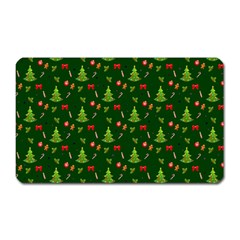 Christmas Pattern Magnet (rectangular) by Valentinaart