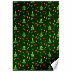 Christmas Pattern Canvas 24  X 36  by Valentinaart