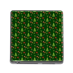 Christmas Pattern Memory Card Reader (square) by Valentinaart