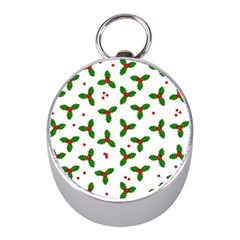 Christmas Pattern Mini Silver Compasses by Valentinaart