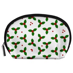 Christmas Pattern Accessory Pouches (large)  by Valentinaart