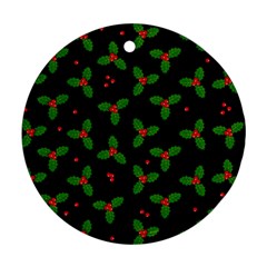 Christmas Pattern Ornament (round) by Valentinaart