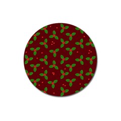 Christmas Pattern Magnet 3  (round) by Valentinaart