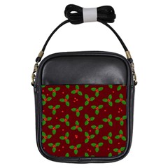 Christmas Pattern Girls Sling Bags by Valentinaart