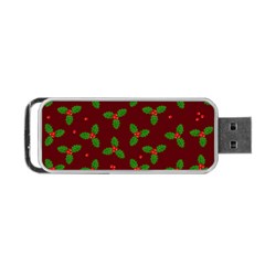 Christmas Pattern Portable Usb Flash (one Side) by Valentinaart