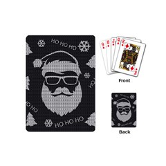 Ugly Christmas Sweater Playing Cards (mini)  by Valentinaart