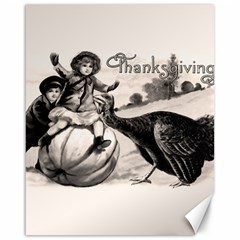 Vintage Thanksgiving Canvas 16  X 20   by Valentinaart