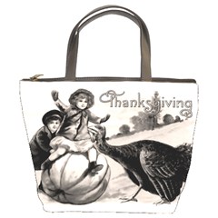 Vintage Thanksgiving Bucket Bags by Valentinaart