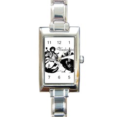 Vintage Thanksgiving Rectangle Italian Charm Watch by Valentinaart