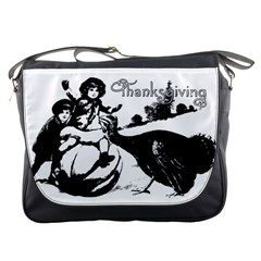 Vintage Thanksgiving Messenger Bags by Valentinaart