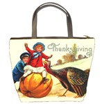 Vintage Thanksgiving Bucket Bags Back