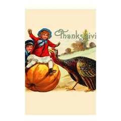 Vintage Thanksgiving Shower Curtain 48  X 72  (small)  by Valentinaart